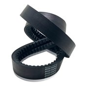 Bestorq Banded Cogged Belt, 80 in Outside Length, 3/8 in Top Width, 2 Ribs 2/3VX800